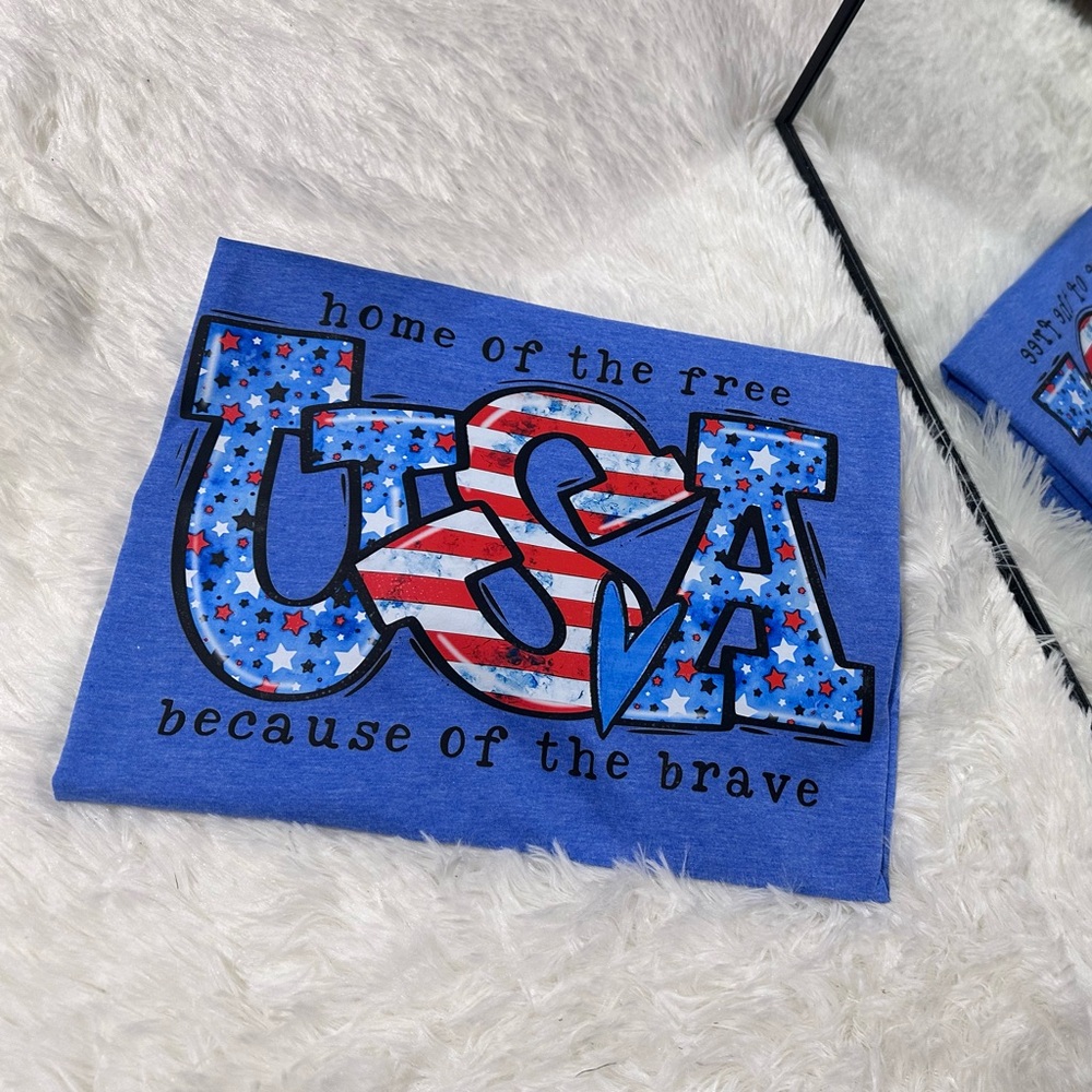DTF Gildan Blue Tee